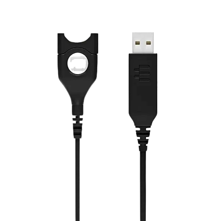 Аудиокабель EPOS USB-ED 01, USB Type-A - ED (Легкое отсоединение), Чёрный,usb ,micro ,iphone, 3.5, tupe-c, тюльпаны