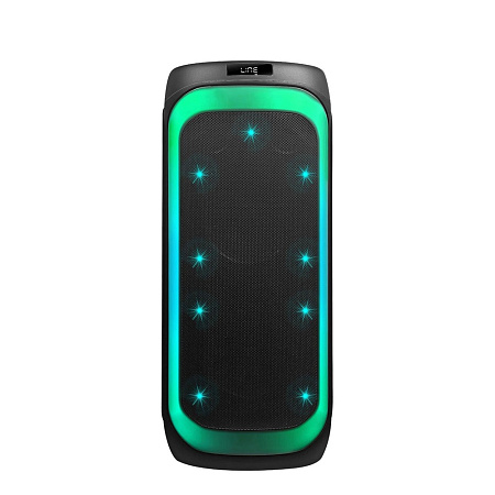 Eden Party Speaker ED-839 80W with 2 Wireless Microphones, H=72cm, Black Eden Party Speaker ED-839 80W with 2 Wireless Microphones, H=72cm, Black