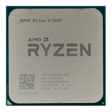 CPU AMD Ryzen 5 1600 (3.2-3.6GHz, 6C/12T, L2 3MB, L3 16MB, 12nm, 65W), Socket AM4, Box