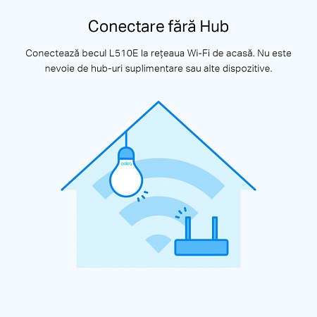 TP-LINK "Tapo L510E", Smart Wi-Fi LED Bulb with Dimmable Light, 2700K, 806lm