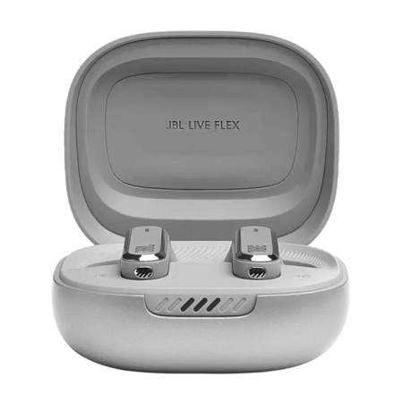  True Wireless JBL  LIVE Flex  Silver TWS True Adaptive Noise Cancelling