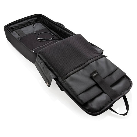 15.6" Bobby Bizz anti-theft backpack & briefcase, Black, P705.571