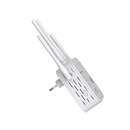 WiFi Repeater Range Extender Dual-Band 1200M (2.4G/5G), White