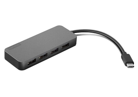 Lenovo USB-C to 4 Port USB-A Hub, Input:USB-C Male , Output:4*USB-A Female (USB3.0), Data rate 5Gbps