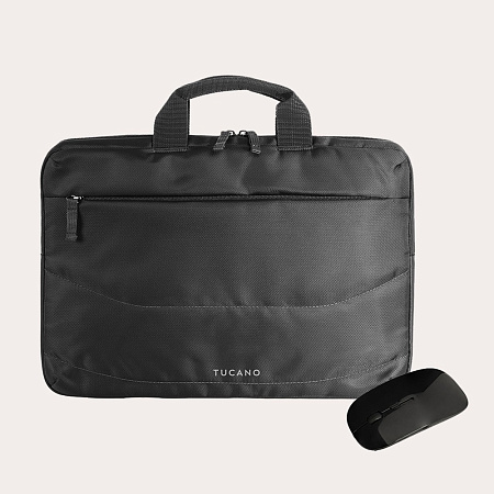 Tucano Bag Idea 14.0" + Wireless Mouse, Black