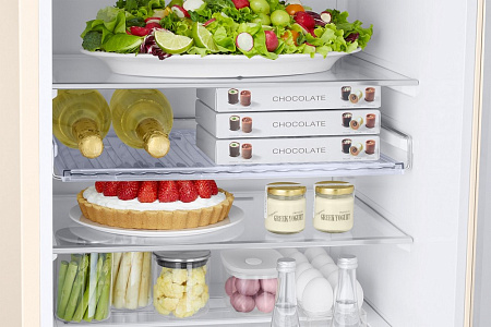 Холодильник Samsung RB38T676FEL/UA, Бежевый