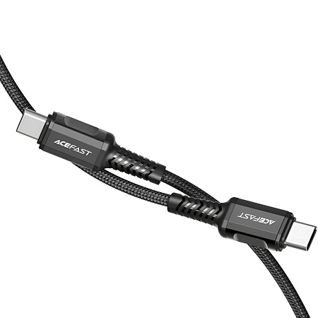 Acefast Cable Type-C to Type-C 60W 1.2m Aluminum Alloy, Black
