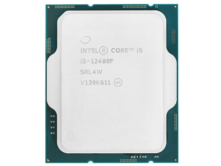 CPU Intel Core i5-12400F 2.5-4.4GHz (6P+0E/12T,18MB, S1700, 10nm, No Integ.Graphics, 65W) Box,процессоры ,оперативная память, ssd, M2, hdd, кейсы