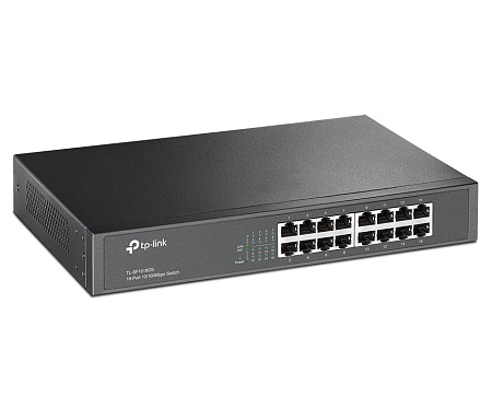 16-port 10/100Mbps Desktop Switch  TP-LINK " TL-SF1016DS", 13" Rack Mount, Metal Case