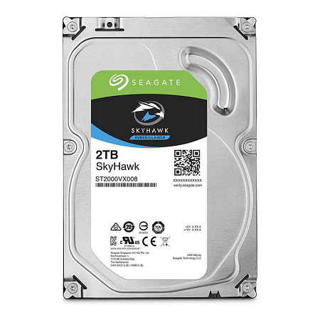 3.5" HDD  2.0TB-SATA- 64MB  Seagate " SkyHawk Surveillance (ST2000VX008)"