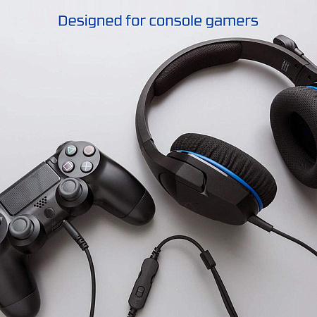 Игровая Гарнитура HyperX Cloud Stinger PS4, Проводной аналоговый, Черный/Синий