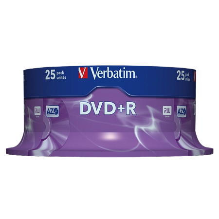 25*Cake DVD+R Verbatim, 4.7GB, 16x, 43500