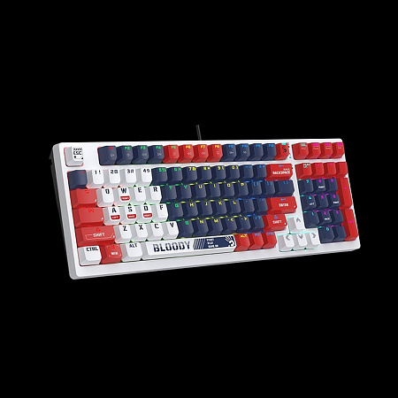 Gaming Keyboard Bloody S98 Sports, Mechanical, BLMS Linear SW, Hot-Swappable, Quiet Typing, 98-Keys,