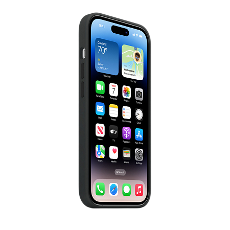 Чехол Apple iPhone 14 Pro Silicone Case with MagSafe, Чёрный