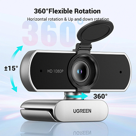 UGREEN USB Webcam 1080p@30FPS, Automatic focus | CM678