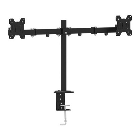 Table/desk stand for 2 monitors Gembird MA-DF2-01, 13"-27", max.7kg, VESA: 75x75, 100x100