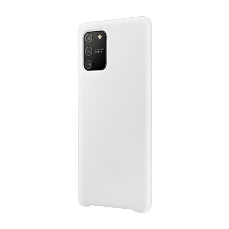 Helmet Case Liquid Silicone Samsung S10 Lite (2020), White