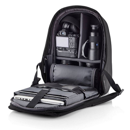 Backpack Bobby Hero XL, anti-theft, P705.711 for Laptop 15.6" & City Bags, Black