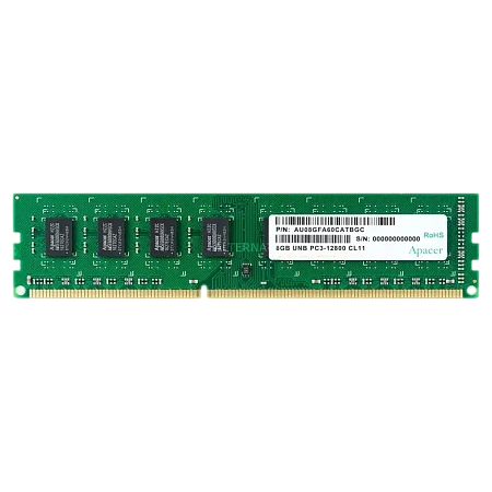 Оперативная память Apacer AU08GFA60CATBGC, DDR3 SDRAM, 1600 МГц, 8Гб,процессоры ,оперативная память, ssd, M2, hdd, кейсы
