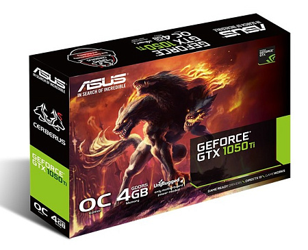 VGA ASUS GTX1050Ti 4GB GDDR5 Cerberus OC (CERBERUS GTX1050TI-O4G) VGA ASUS GTX1050Ti 4GB GDDR5 Cerberus OC (CERBERUS GTX1050TI-O4G)