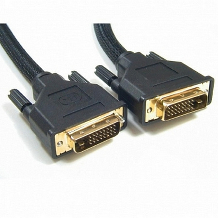 Cable DVI M to DVI M, 15m, DVD1004-15m,BLACK,WIRE 24+1 GOLD 30AWG WITH FERRITE