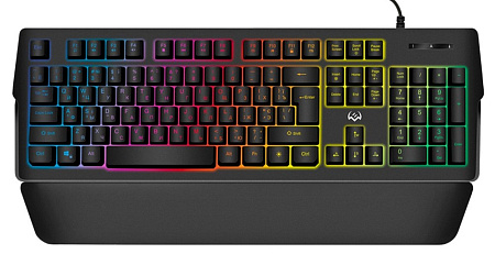 Gaming Keyboard SVEN KB-G9400, Fn keys, Programmable, Win Lock, Wrist rest, RGB, 1.8m, USB, EN/RU, B