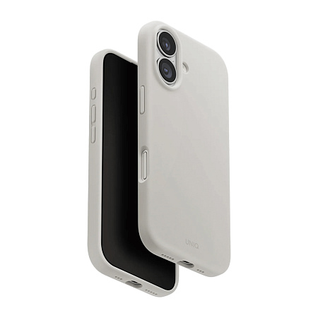 Uniq Case for iPhone 17 (2025) 6.3 Hybrid Magclick Lino, Mist Grey