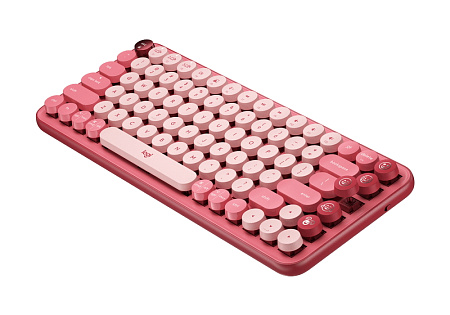 Wireless Keyboard Logitech POP Keys, Mechanical, Compact design, F-keys, Emoji Keys, 2xAAA, 2.4Ghz+B
