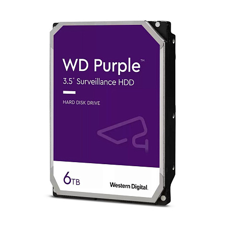 3.5" HDD  6.0TB -SATA-128MB Western Digital "Purple (WD62PURZ)", Surveillance, CMR