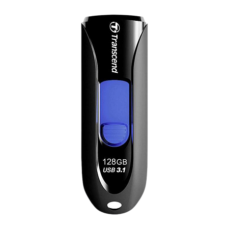 USB Flash накопитель Transcend JetFlash 790, 128Гб, Чёрный/Синий