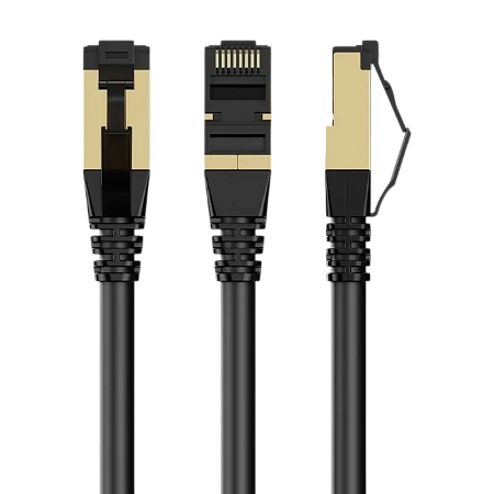 Патч-корд Cablexpert PP8-LSZHCU-BK-1.5M, Cat8 S/FTP, 1,5м, Черный