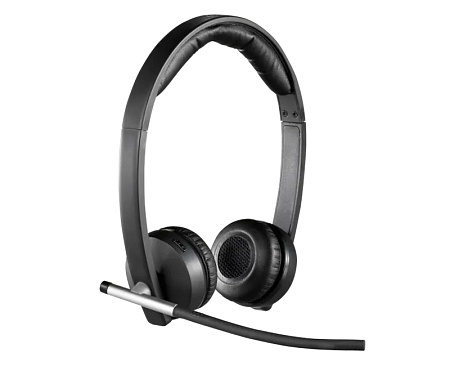Wireless Headset Logitech H820E Dual, 32mm driver, 150-7kHz, 103db, 430mAh, DECT, USB