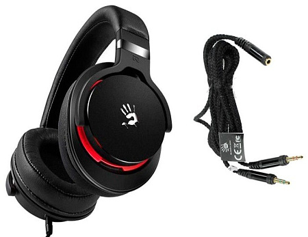 Игровая Гарнитура Bloody M550, Проводной аналоговый, Чёрный