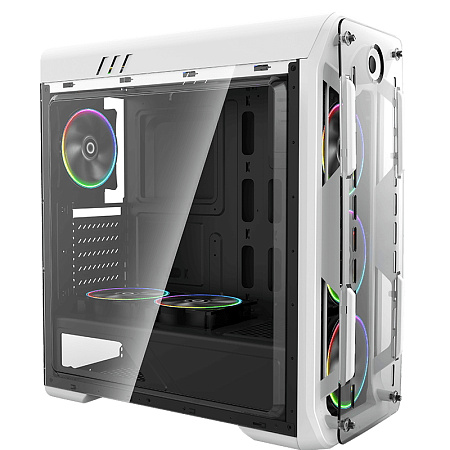 Case ATX GAMEMAX Optical, w/o PSU, 0.5mm, 4x120mm ARGB, Fan controller, Front&Side Transparent panel