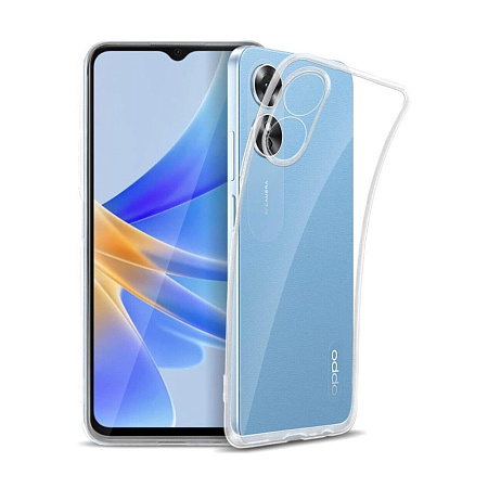 Helmet Case TPU Soft Oppo A17, Clear