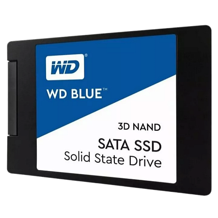 2.5" SATA SSD  250GB  WD Blue  (WDS250G2B0A) [R/W:550/525MB/s, 95/81K IOPS, 3D-NAND TLC BiCS3]