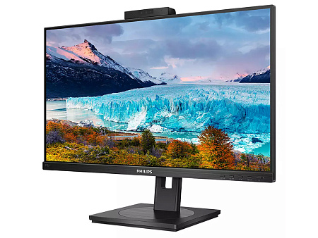 27" PHILIPS 272S1MH, Black,IPS,1920x1080,75Hz,4ms,300cd,WebCAM,D-Sub+HDMI+DVI+DP+USB,Spkrs,Pivot