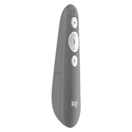 Presenter Logitech R500, Class 2 Laser, Range: 20m, Bluetooth/2.4 Ghz, 1xAAA, Grey