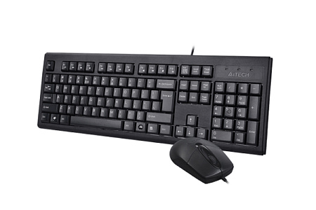 Keyboard & Mouse A4Tech KR-8372, Laser Engraving, Splash Proof, 1000 dpi, 3 buttons,Black, USB Keyboard & Mouse A4Tech KR-8372, Laser Engraving, Splash Proof, 1000 dpi, 3 buttons,Black, USB