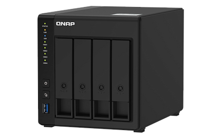 QNAP "TS-451D2", 4-bay, Intel Celeron 2-core 2.9GHz, 1x*2Gb+1Slot, 2x1GbE, HDMI 2.0