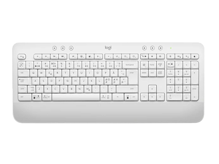 Wireless Keyboard Logitech K650, Media controls, F-keys, Spill-resistant, Palm rest, 2xAA, 2.4Ghz+BT