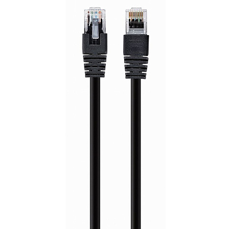  3m, Patch Cord  Black, PP12-3M/BK, Cat.5E, Cablexpert, molded strain relief 50u" plugs
