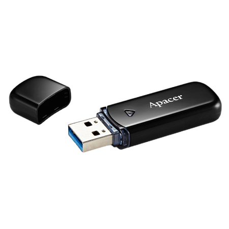 USB Flash накопитель Apacer AH355, 64Гб, Чёрный