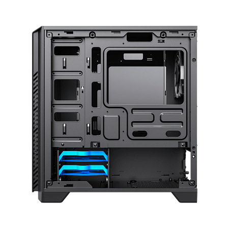 Case mATX GAMEMAX M63, w/o PSU, 0.6mm, 1x120mm Blue LED, Front Mesh, Transparent Panel, 2xUSB3.0, 2x