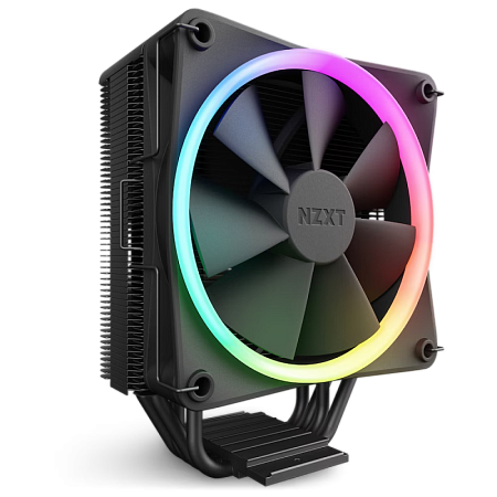 AC NZXT "T120 RGB Black" (17.2-27.56dBA, 500-1800RPM, 1x120mm, RGB, PWM, 4 Heatpipes)