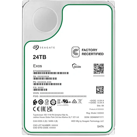 Жесткий диск Seagate Exos, 3.5", 24 TБ <ST24000NM000C-FR>
