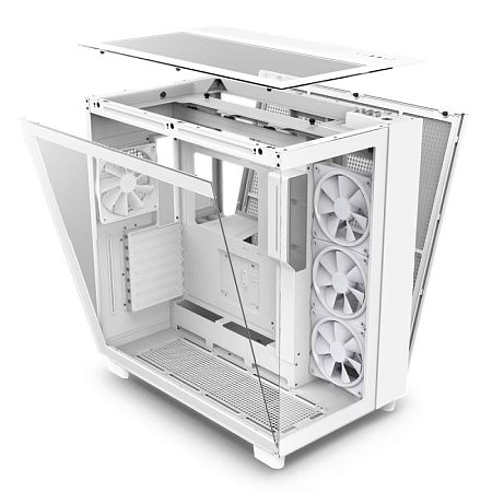 Case ATX NZXT H9 Elite, 3x120mm RGB & 1x120mm, RGB Hub, Dual-Chamber, Front&Side&Top Tempered Glass,