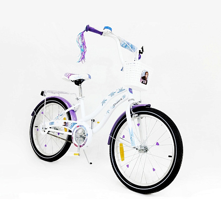 Frozen Children's Bicycle, 20",Steel frame, Aluminum rim, Ring, Hand brake, White