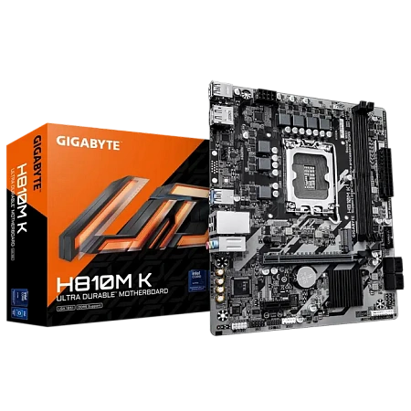 Материнская плата Gigabyte H810M K, LGA1851, Intel H810, Micro-ATX