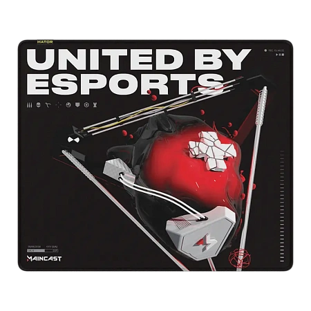 Игровой коврик для мыши HATOR Tonn eSport Maincast Edition, Large, Чёрный